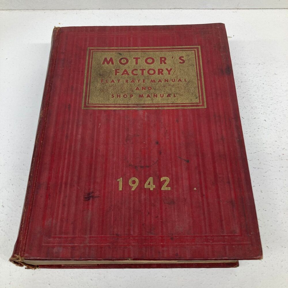 MOTOR'S FACTORY Flat Rate Manual Shop 1942